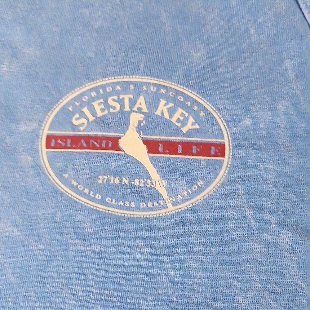 Sturdy Built Tank Men XXL Blue White Siesta‎ Key Sportswear Casual